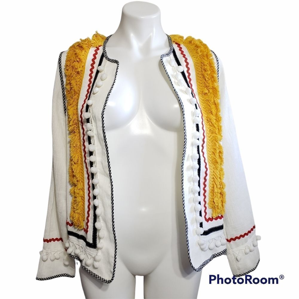 Anthropolgie English Factory Selina Pom jacket